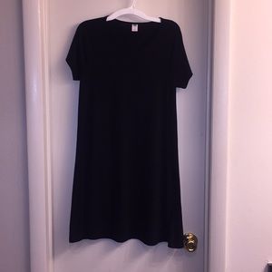 Small black t-shirt dress